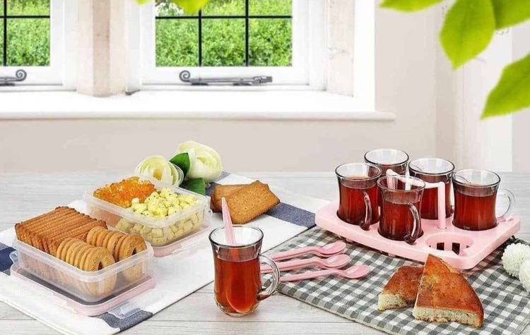 سرویس چای خوری 6 نفره هوم کت