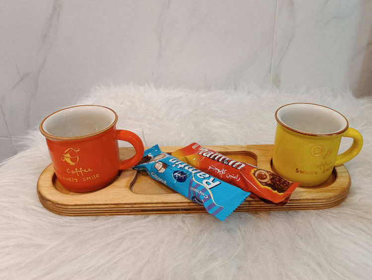 تخته سرو چای و کیک دو نفره