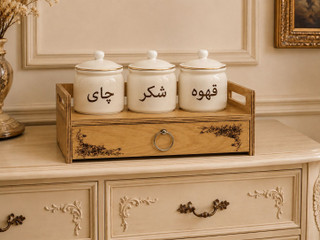 استند کشویی حلقه دار چوبی