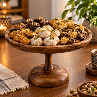 شیرینی خوری یک طبقه چوب گردو