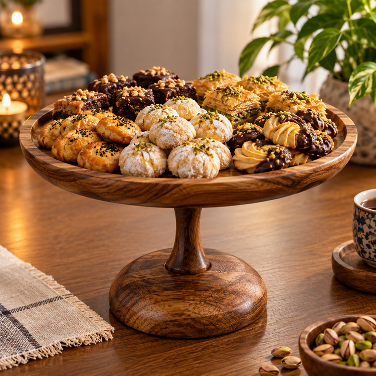 شیرینی خوری یک طبقه چوب گردو